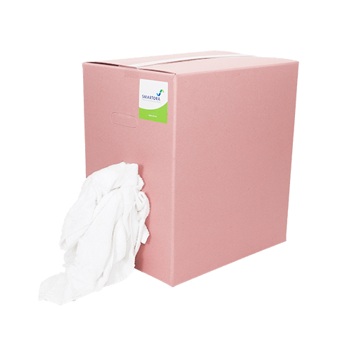 Premium White Towel Rags - 10kg Box