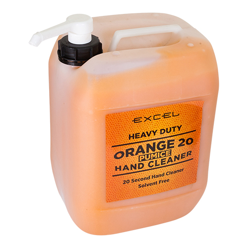 Orange Pumice orange hand cleaner beaded solvent free pump