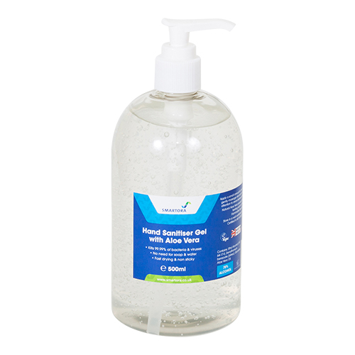 Smartora alcohol hand gel 500ml with pump top