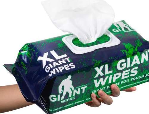 Heavy-Duty XL Giant Wipes – Cleaning Wipes for Trade and Industry
